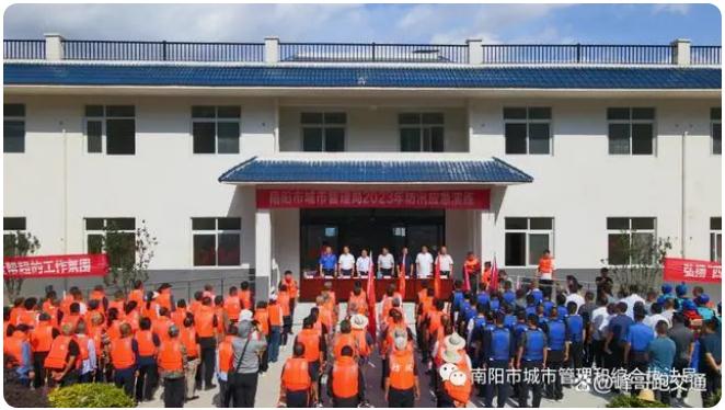 南陽市城市管理局|防汛演練筑防線，未雨綢繆礪精兵